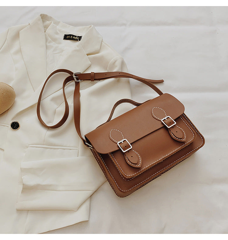 DIY Double Buckle Satchel Bag