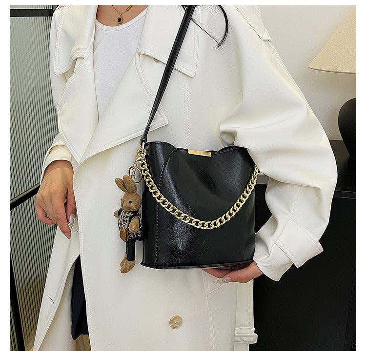 DIY Midnight Charm Bucket Bag