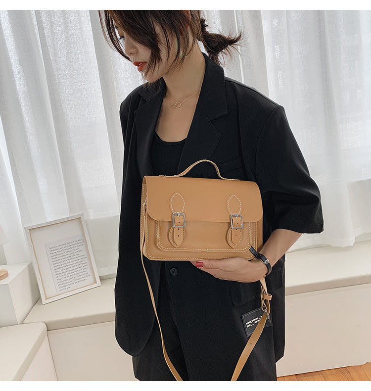 DIY Double Buckle Satchel Bag