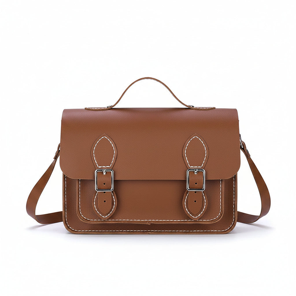 DIY Double Buckle Satchel Bag