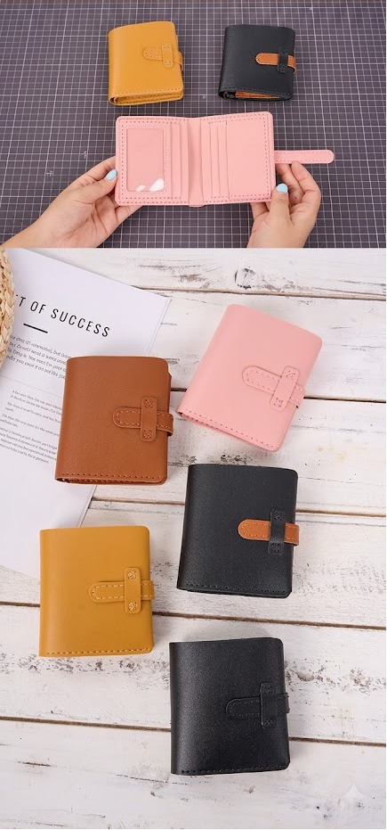 The Stitch & Snap Compact Leather Wallet