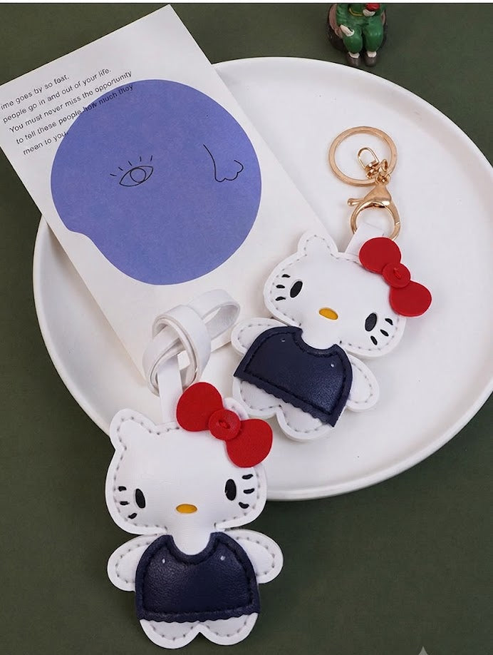 DIY Cartoon Kitten Leather Charm Craft Kit