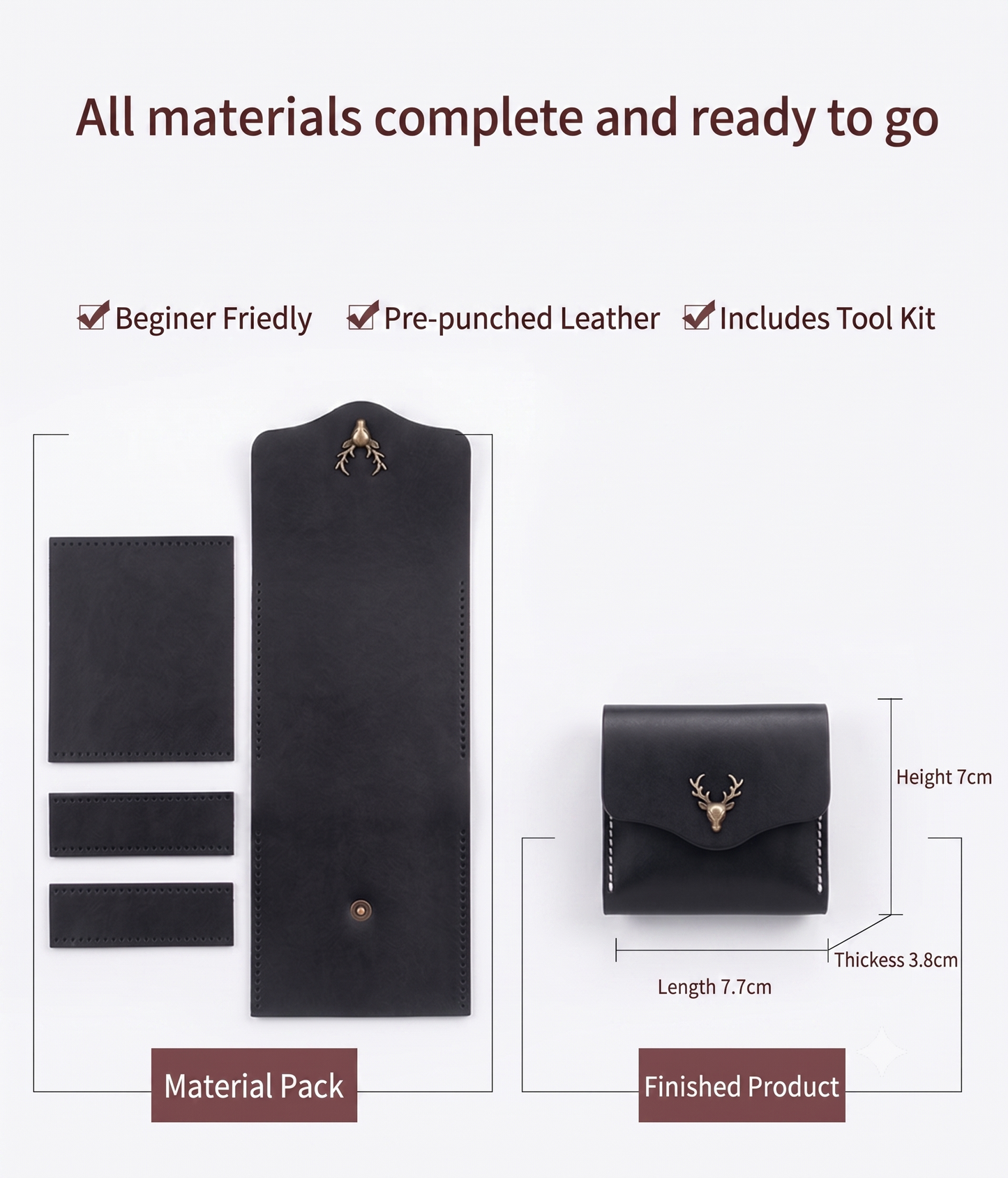 DIY Handmade Leather Pouch Kit