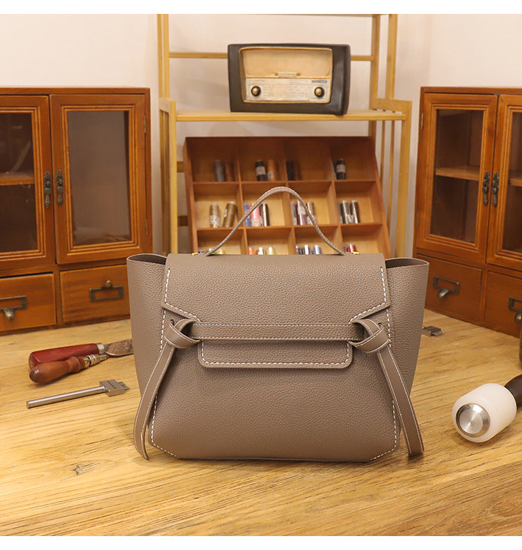 DIY Elegance Belted Satchel