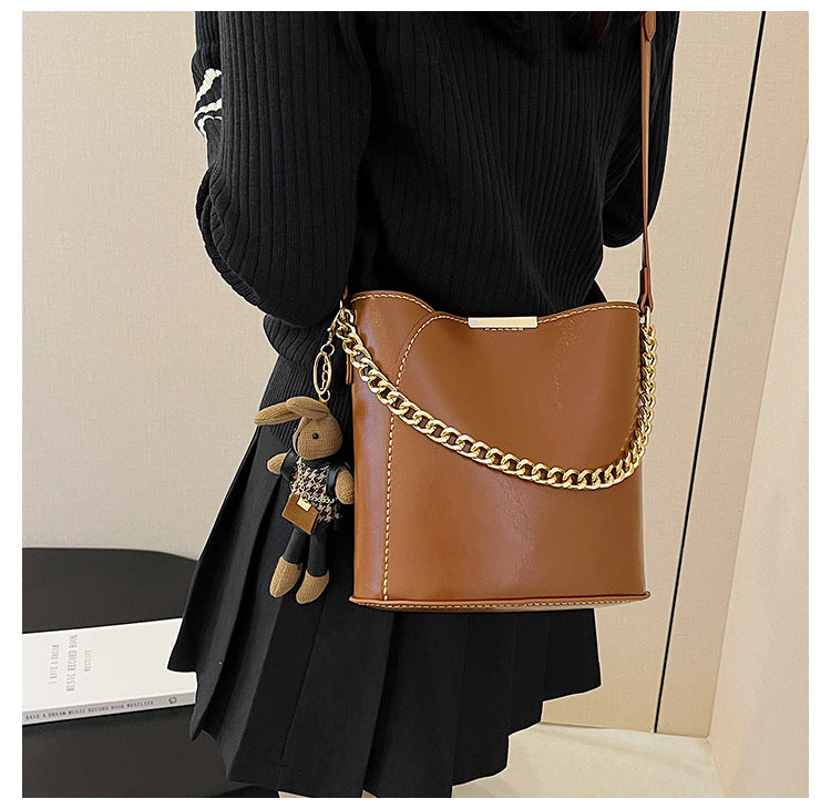 DIY Midnight Charm Bucket Bag
