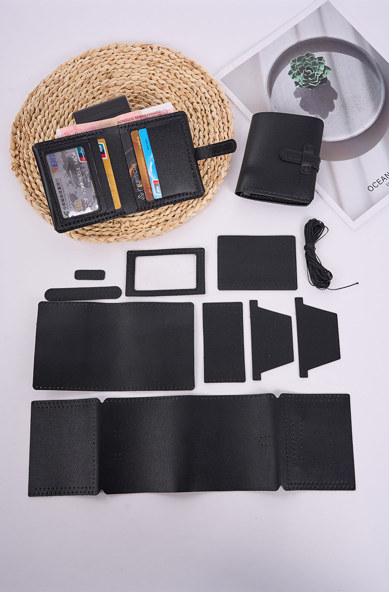 The Stitch & Snap Compact Leather Wallet