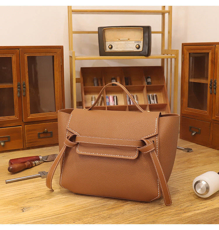 DIY Elegance Belted Satchel