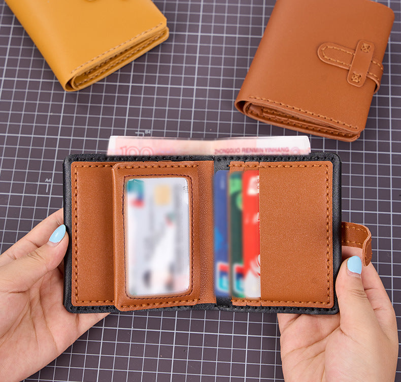 The Stitch & Snap Compact Leather Wallet