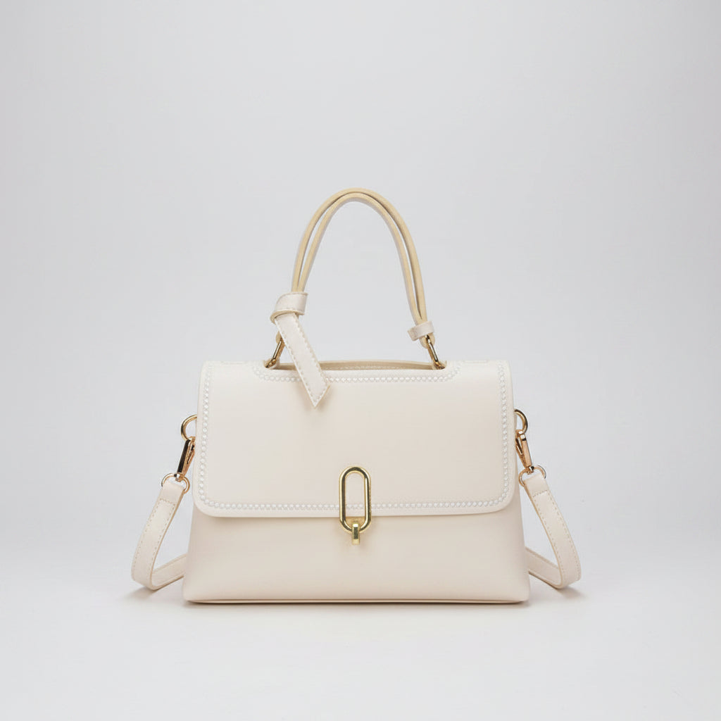 DIY Lock Elegance Top-Handle Bag