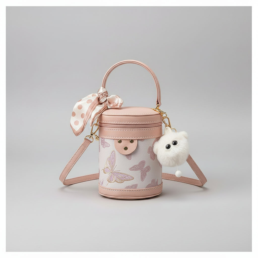 DIY Cylinder Crossbody Bucket Bag