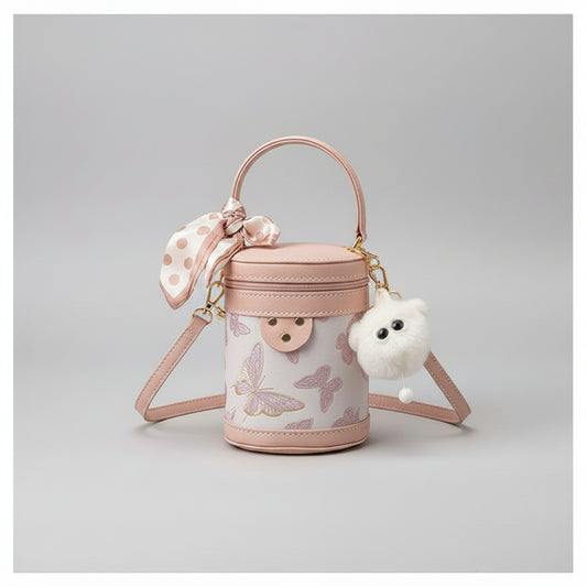 DIY Cylinder Crossbody Bucket Bag