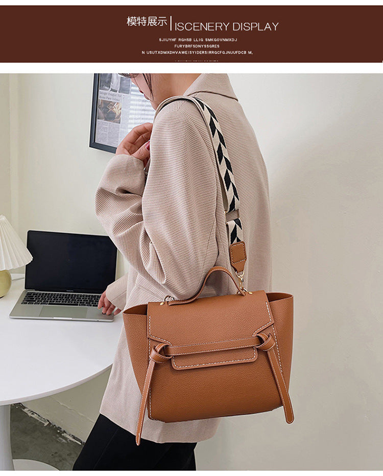 DIY Elegance Belted Satchel