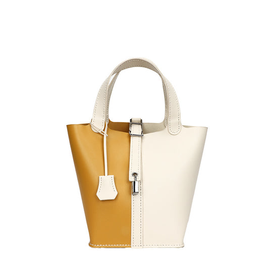 DIY Two Tone Bucket Bag