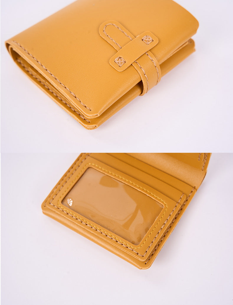 The Stitch & Snap Compact Leather Wallet