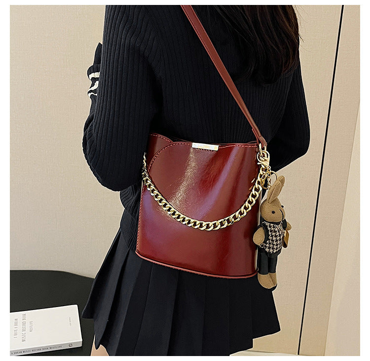 DIY Midnight Charm Bucket Bag