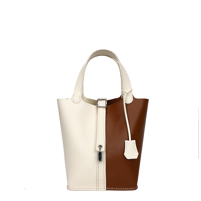 DIY Two Tone Bucket Bag