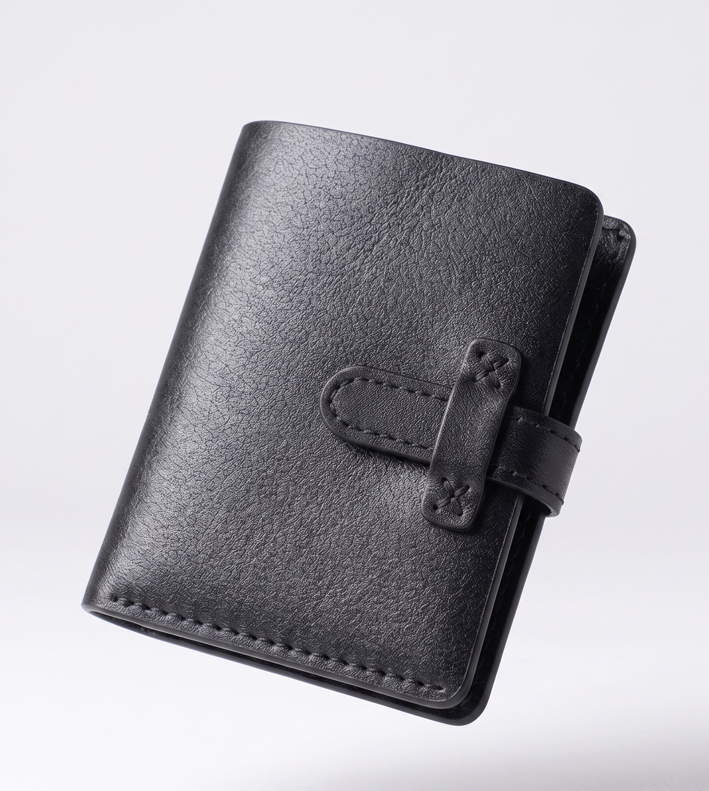 The Stitch & Snap Compact Leather Wallet