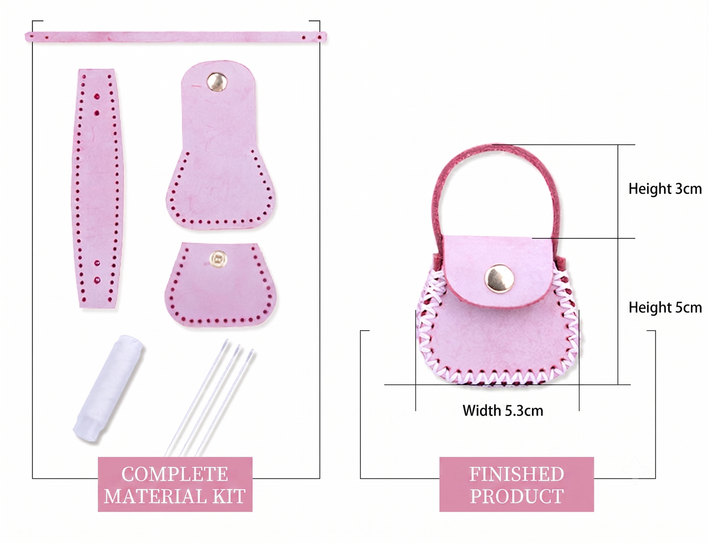 DIY Leather Mini Pouch Craft Kit