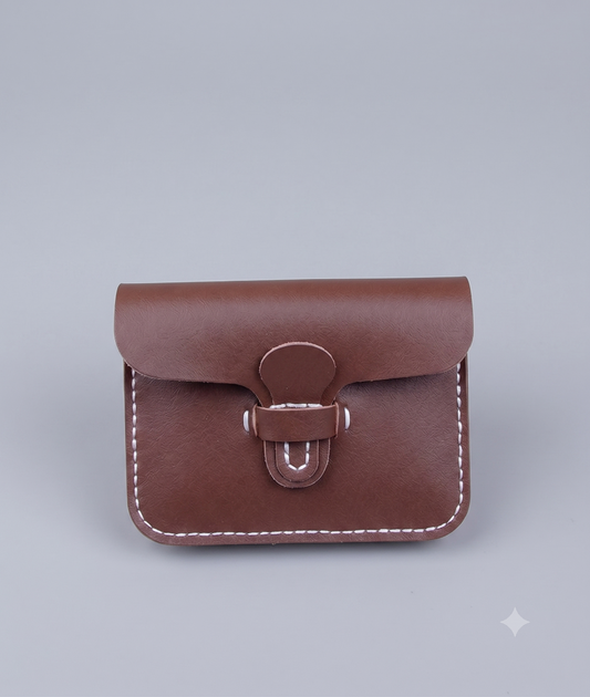 DIY Stitching Leather Pouch Kit – Classic Button Card Sleeve